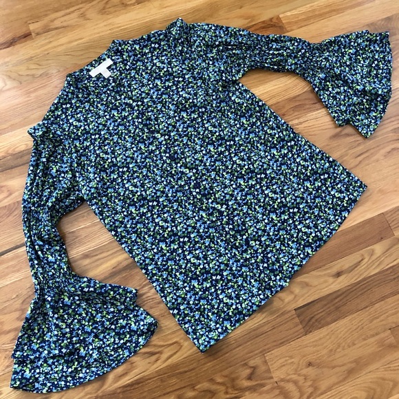Michael Kors Button Down Shirt Bell Sleeves